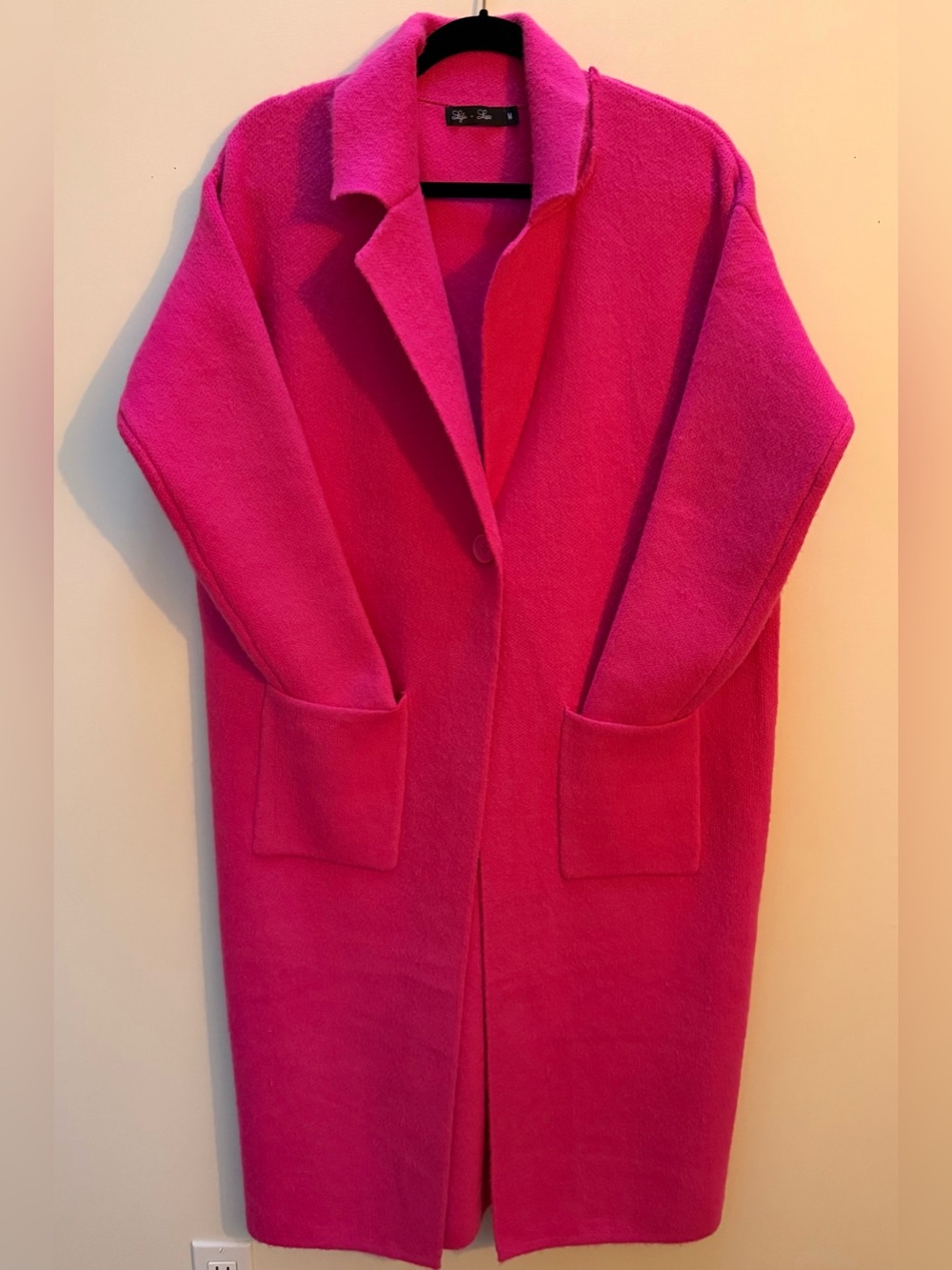 Lyla + Luxe Fabulous Long Pink Coat